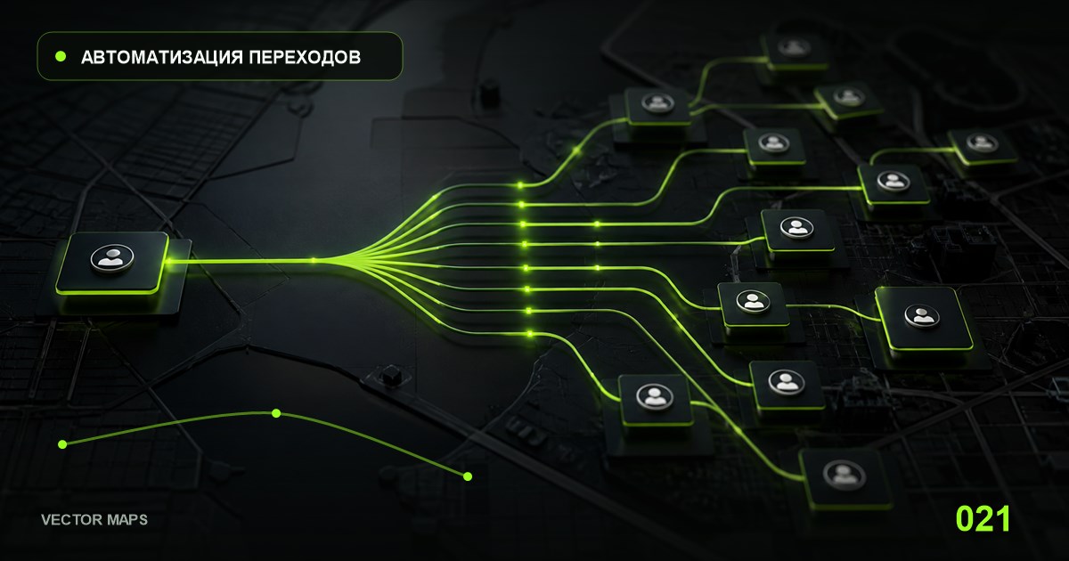 Авторская иллюстрация Vector Maps к материалу «Как работает автоматическая система дискавери-трафика»